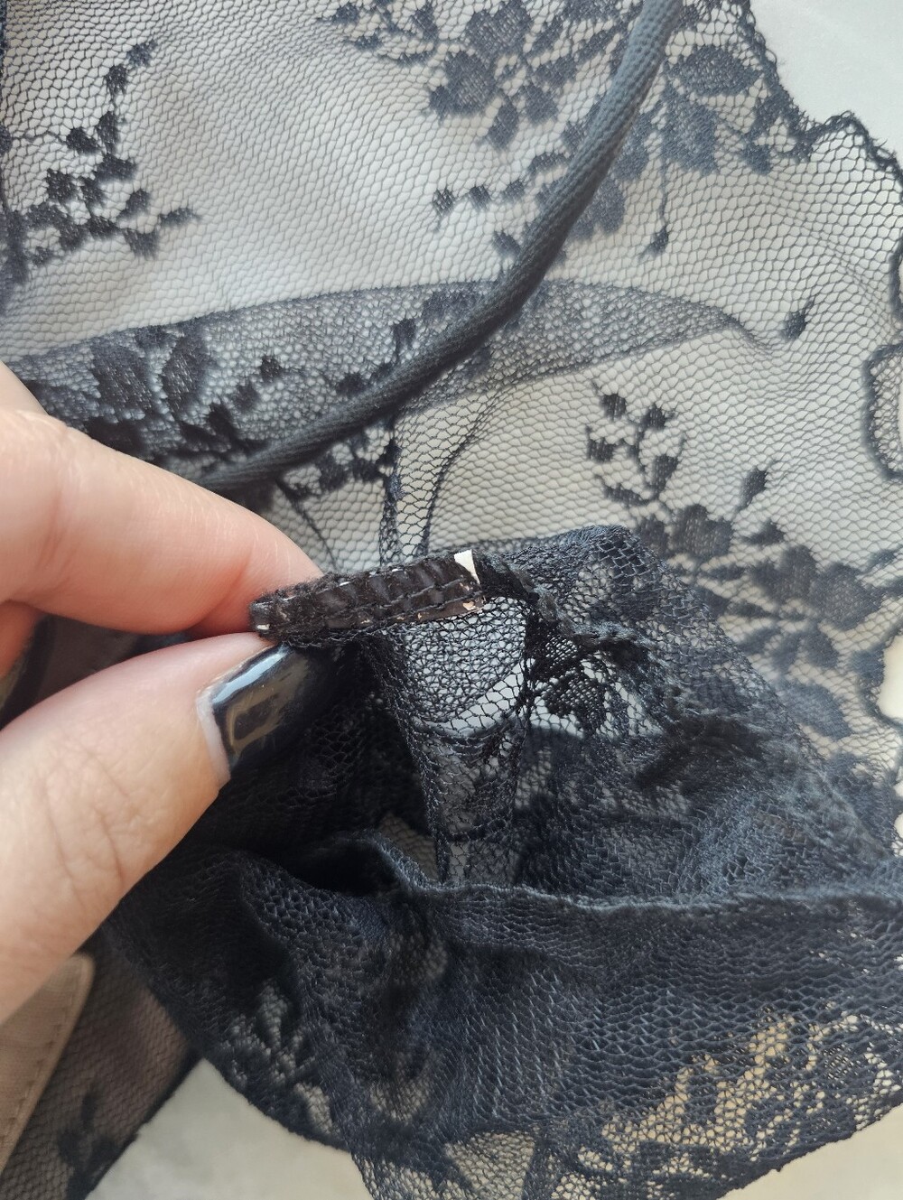 Tiger Mist Karolina Black Lace Tie-Top - Picture 10 of 10